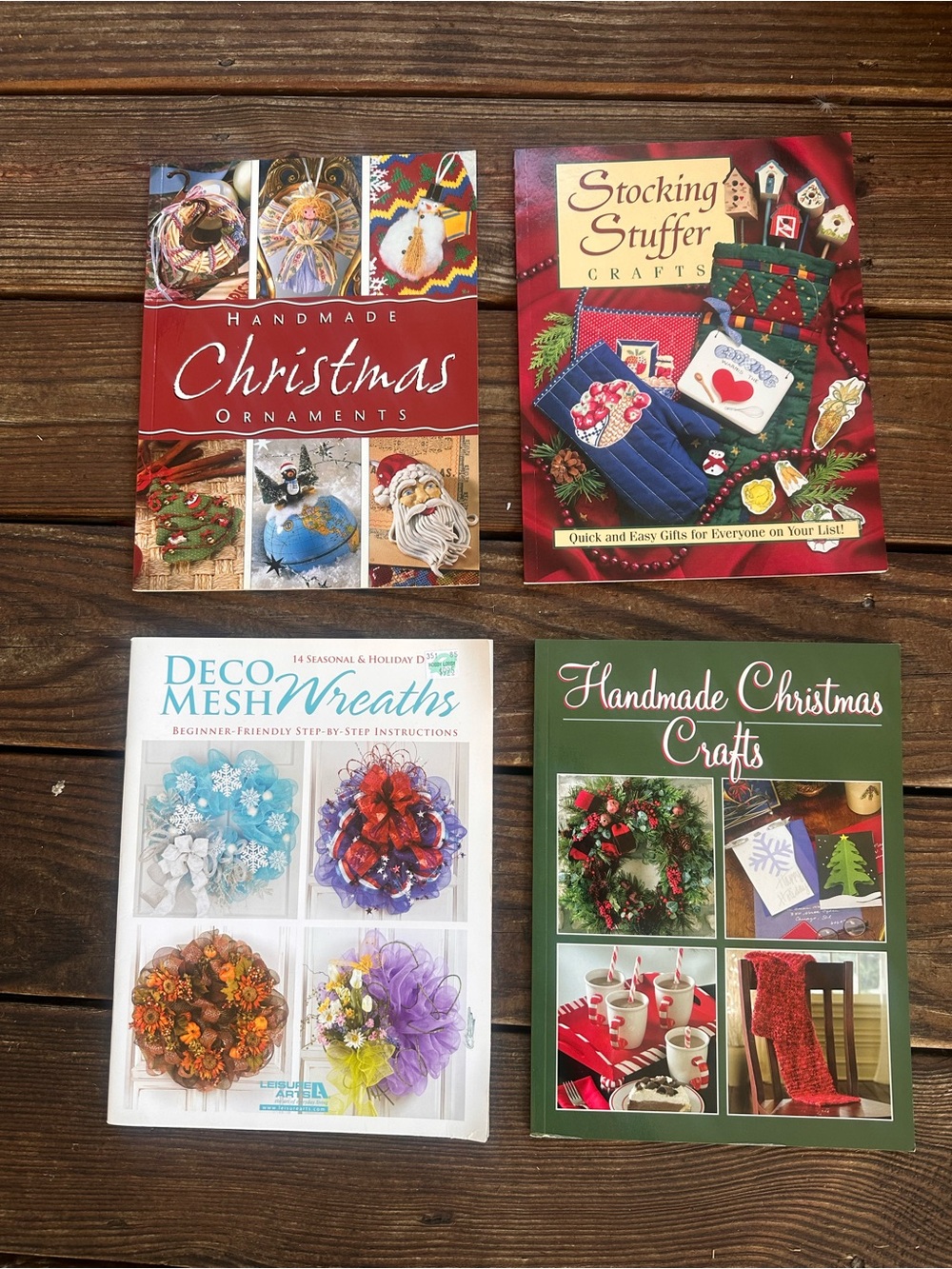 Handmade Christmas Crafts Books Set of 4